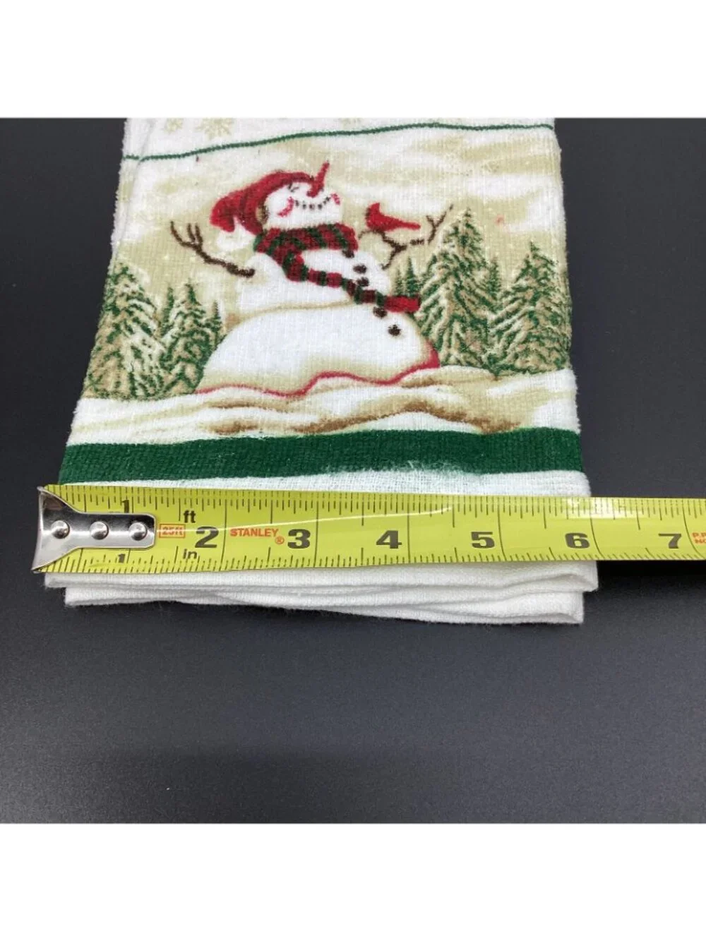 Vtg Set of 4 Holiday Christmas Sentiments Kitchen Towels & 3 Potholders 90s NWT!